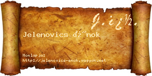 Jelenovics Énok névjegykártya